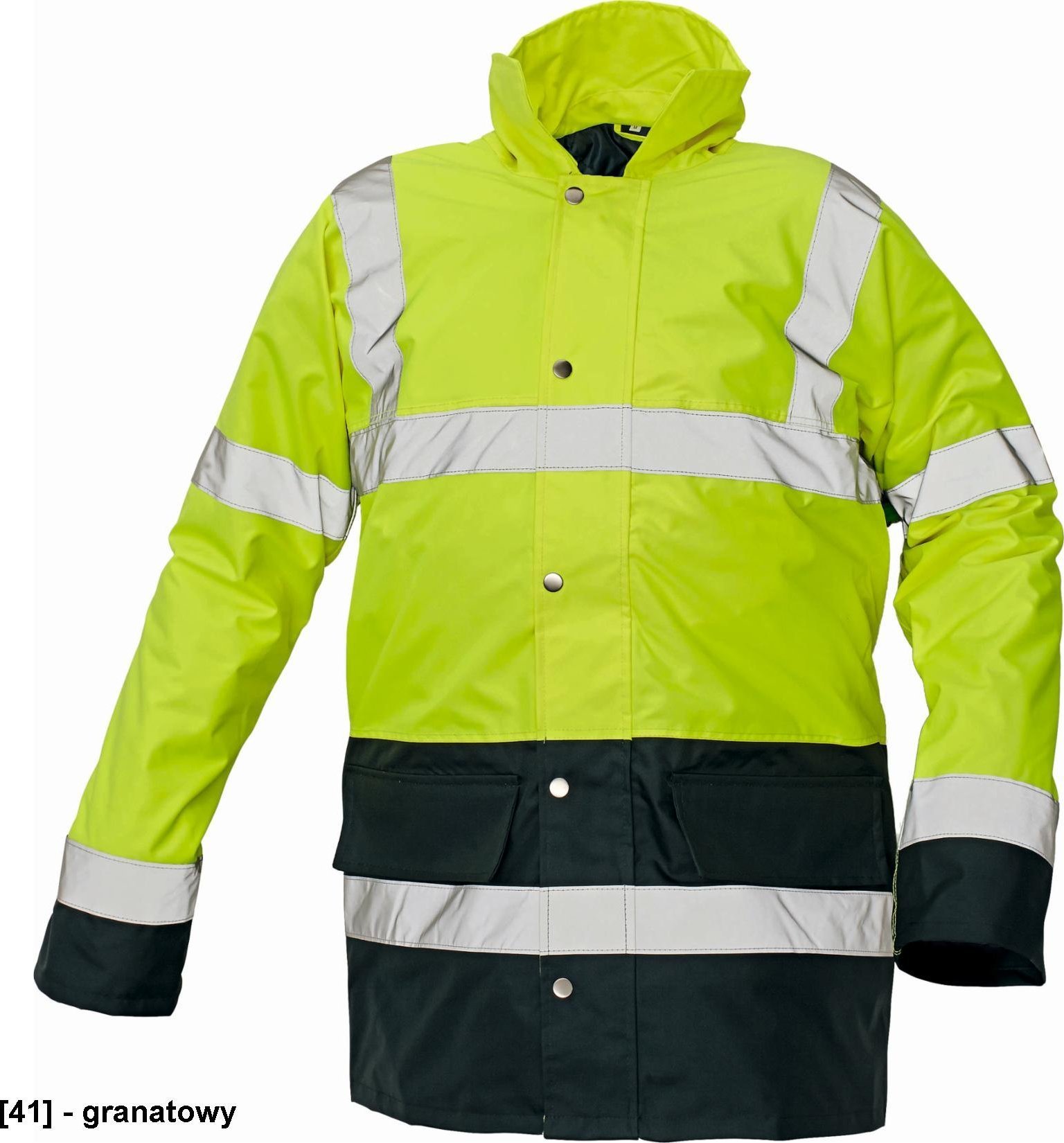 CERVA SEFTON HV - ocieplana kurtka zimowa, odblaskowe taśmy, wodoodporność, rozm. XS-3XL, - żółty/pomarańczowy 2XL