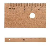 Linijki, ekierki - Möbius+Ruppert 1950 - 0000 Linijka biurkowa 500 mm Buk Drewno 1 szt. - miniaturka - grafika 1