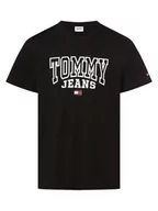 Koszulki męskie - Tommy Jeans - T-shirt męski, czarny - miniaturka - grafika 1