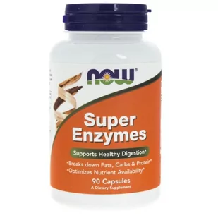 Now Foods Super Enzymes 90 kapsułek NOW2963C - Suplementy naturalne - miniaturka - grafika 1