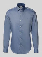 Koszule męskie - Koszula biznesowa o kroju slim fit z kołnierzykiem typu kent - miniaturka - grafika 1