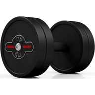 Hantle i ciężarki - Marbo Sport HANTLA STALOWA GUMOWANA 17,5 KG CZARNY MAT MW-HSG17.5-K4 - miniaturka - grafika 1