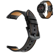 Akcesoria do smartwatchy - Strado Pasek skórzany do Amazfit BIP/GTS/GTR 42mm (Czarny) DNPASLTAB42.BLACK - miniaturka - grafika 1