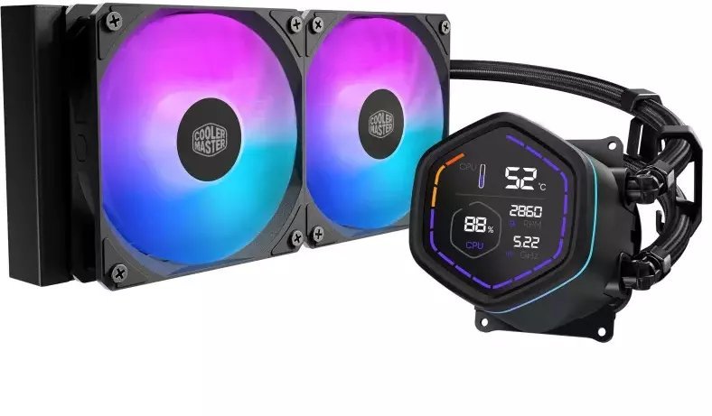 Cooler Master Chłodzenie wodne CoolerMaster WAK MasterLiquid Core Nex Digital 240 ARGB
