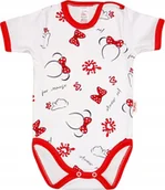 Body dla niemowląt - Body KRÓTKI rękaw 100% Myszka Czerwona r 56 KLEKLE - miniaturka - grafika 1