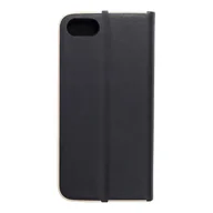Etui i futerały do telefonów - Forcell Kabura LUNA Book Gold do IPHONE 7 / 8 / SE 2020 czarny - miniaturka - grafika 1