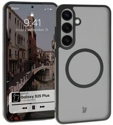 Bizon Etui z pierścieniem magnetycznym Case MatteO do Galaxy S25 Plus, półprzezroczyste z czarną ramką - Etui i futerały do telefonów Bizon Etui z pierścieniem magnetycznym Case MatteO do Galaxy S25 Plus, półprzezroczyste z czarną ramką - Etui i futerały do telefonów - miniaturka - grafika 1