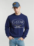 Bluzy męskie - G-Star Raw Bluza Circle D25100-D257 Niebieski Regular Fit - miniaturka - grafika 1
