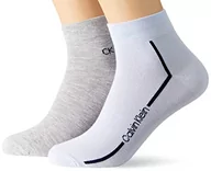 Skarpetki damskie - Calvin Klein Męskie skarpety z logo, kolor jasnoniebieski, rozmiar uniwersalny, jasnoniebieski, jeden rozmiar - miniaturka - grafika 1