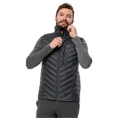 Kamizelki męskie - Męska kamizelka puchowa Jack Wolfskin PASSAMANI DOWN VEST M phantom - XL - miniaturka - grafika 1