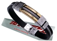 Bransolety męskie - ORYGINALNA BRANSOLETA BRANSOLETKA MĘSKA STAL CHIRURGICZNA BOSTON JEWELLERY - miniaturka - grafika 1