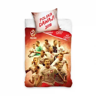 Komplet pościeli Carbotex PZPN Drużyna 160x200cm PZPN171042 - Pościel dla dzieci - miniaturka - grafika 1