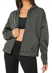 adidas Damska bluza W Mh 3s Dk Hd, Legend Earth/Black, XL - Bluzy damskie - miniaturka - grafika 1