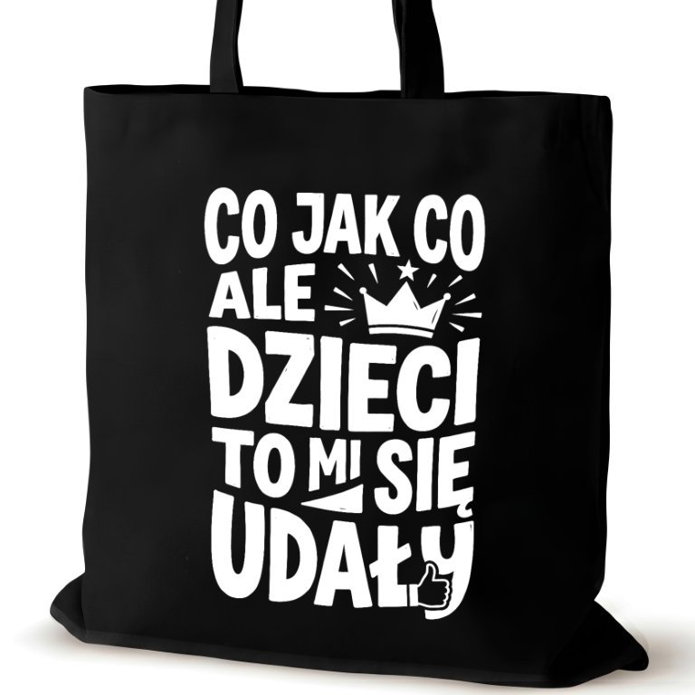 Torba bawełniana dla MAMY na ramię czarna nadrukiem prezent śmieszna