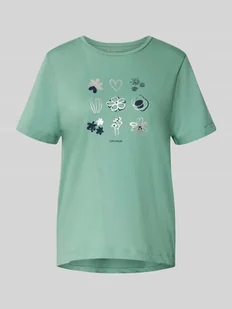 T-shirt o kroju regular fit z czystej bawełny - Koszulki i topy damskie - miniaturka - grafika 1