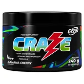 Przedtreningówki - Odżywka przedtreningowa 6PAK Craze 240g Jar Banana-Cherry (5902811814454) - miniaturka - grafika 1