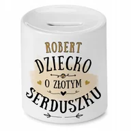 Skarbonki - Skarbonka 330 ml Dla Roberta Syna Dziecka Prezent z Nadrukiem ze Zdjęciem - miniaturka - grafika 1