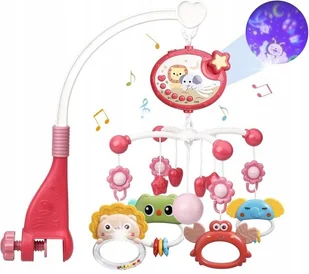 KARUZELKA DO ŁÓŻECZKA POZYTYWKA PROJEKTOR LED Regulacja głośności + PILOT - Karuzele dla niemowląt KARUZELKA DO ŁÓŻECZKA POZYTYWKA PROJEKTOR LED Regulacja głośności + PILOT - Karuzele dla niemowląt - miniaturka - grafika 1