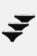 Majtki damskie - Tommy Hilfiger stringi 3-pack kolor czarny UW0UW05530 - miniaturka - grafika 1