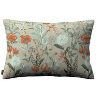Poszewki na poduszki - Dekoria pl pl Poszewka Kinga na poduszkę prostokątną kolorowe kwiaty na szarym tle 60 × 40 cm Flowers 108-143-70 - miniaturka - grafika 1