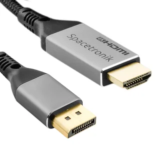Kabel DP HDMI 4K 60Hz Spacetronik KDH-SPA050 5m - Kable Kabel DP HDMI 4K 60Hz Spacetronik KDH-SPA050 5m - Kable - miniaturka - grafika 1