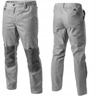 Odzież robocza - KALMIT Spodnie Męskie Ochronne Robocze Odblaskowe Do Pasa Jasno szare 2XL - miniaturka - grafika 1