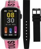 Smartwatch - Tous 200351088 różowy fashion dodatkowy pasek - miniaturka - grafika 1