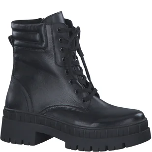 Buty damskie zimowe trapery workery cieplane Marco Tozzi 25205 skórzane-39 - Botki damskie - miniaturka - grafika 1