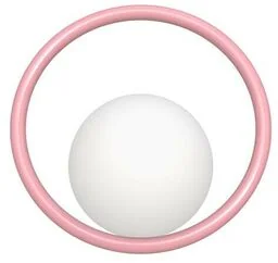Swedish Ninja - Hula Hoop Lampa Ścienna HW Bubblegum Pink Swedish Ninja - Lampy ścienne - miniaturka - grafika 1