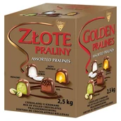 Inne słodycze - Solidarność Złote Praliny Czekoladki z kremami 2,5 kg - miniaturka - grafika 1