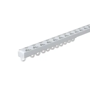 Pojedyncza szyna sufitowa PVC Ghana 300 cm biała z akcesoriami Inspire - Akcesoria do wystroju okien - miniaturka - grafika 1