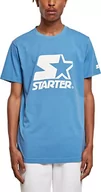Koszulki męskie - STARTER BLACK LABEL Męski T-shirt z logo Starter, niebieski horyzontalny, S - miniaturka - grafika 1