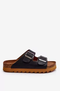 Klasyczne Damskie Klapki Big Star LL274477 Czarne-36 - Moda i Uroda OUTLET - miniaturka - grafika 1