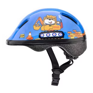 Meteor Kask rowerowy KS06 S 48-52 cm Teddy builder 24841 - Kaski rowerowe - miniaturka - grafika 1