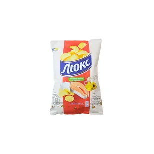 Chipsy ziemniaczane o smaku łososia śmietankowego oł "Lyuks" 125g - Chipsy - miniaturka - grafika 1