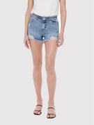 Spodenki damskie - ONLY Szorty jeansowe Pacy 15231006 Niebieski Regular Fit - miniaturka - grafika 1