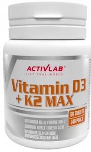 Activlab Pharma Vitamin D3 + K2 Max 120 tabletek 3888161 - Witaminy i minerały - miniaturka - grafika 1