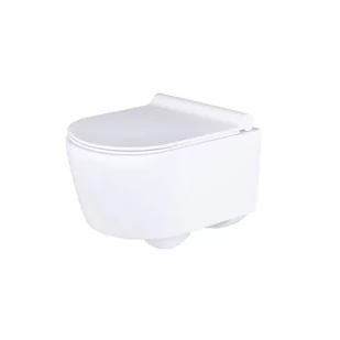 Uptrend Uptrend Korona zestaw miska + deska wolnoopadająca biały TR2197 - Miski WC - miniaturka - grafika 2