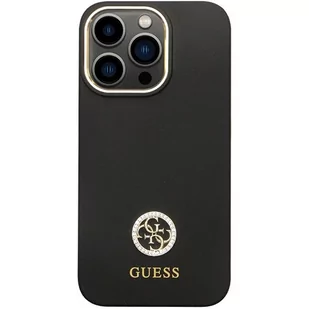 Guess GUHCP13XM4DGPK iPhone 13 Pro Max 6.7" czarny/black hardcase Silicone Logo Strass 4G - Etui i futerały do telefonów - miniaturka - grafika 3