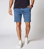 Spodenki męskie - Krótkie męskie spodenki jeansowe denim Recea - miniaturka - grafika 1