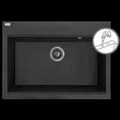 Zlewozmywaki - Zlewozmywak Laveo LAVEO Tau SBT 7107 Black zlewozmywak 1-komorowy - miniaturka - grafika 1