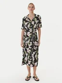 Sukienki - Roxy Sukienka koszulowa Island Escape ERJWD03865 Czarny Regular Fit - miniaturka - grafika 1