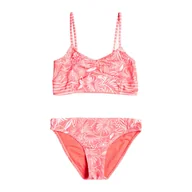 Stroje kąpielowe dla dziewczynek - Strój kąpielowy dwuczęściowy dziecięcy ROXY Vacay For Life Crop Top - miniaturka - grafika 1