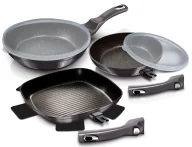 Zestawy garnków i patelni - Zestaw 3 patelni z odpinanymi uchwytami R2-B31 - miniaturka - grafika 1