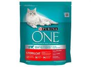 Sucha karma dla kotów - Purina One Sterilcat z łososiem 0,8 kg - miniaturka - grafika 1