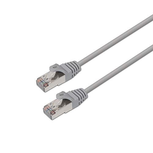 AISENS A134-0222 - Kabel sieciowy RJ45 (15 m, 10/100 Mbit/s, przełącznik/Router/modem/Panel połączeń/Punkt/Pola połączeń) Kolor Szary