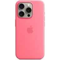 Etui i futerały do telefonów - Etui APPLE Silicone Case MagSafe do iPhone 15 Pro Różowy | Bezpłatny transport - miniaturka - grafika 1