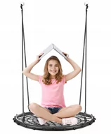 Place zabaw - Huśtawka Bocianie Gniazdo Ogrodowa Wisząca Bujana - miniaturka - grafika 1