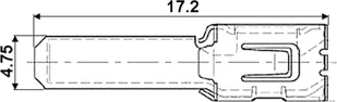 NoName Konektor A 4,7-1 męski 1417 25 szt - Wtyczki i adaptery - miniaturka - grafika 1