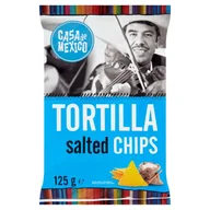 Zdrowa żywność - Czipsy tortilla solone 125g - Casa de Mexico - miniaturka - grafika 1